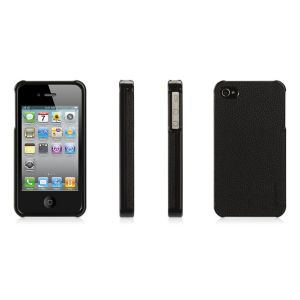 Чехол Griffin Elan Form Black Leather for iPhone 4/4S (GB01763)